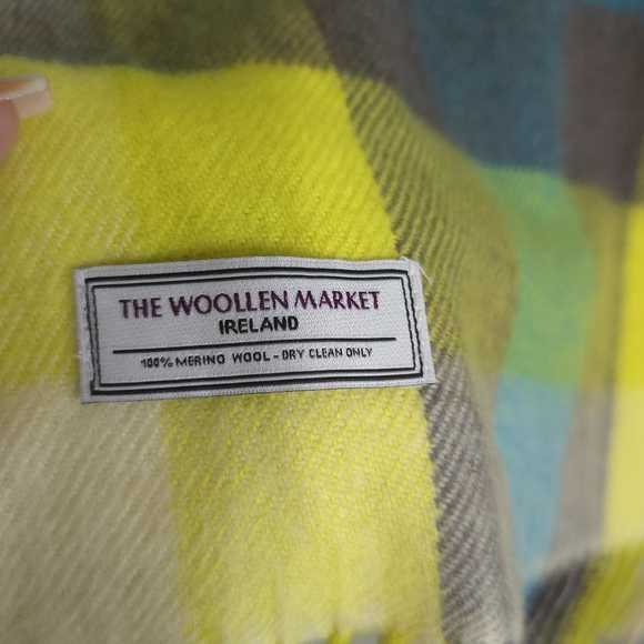 The Woollen Market Ireland Irish Merino Wool Multicolor Preppy Academia Scarf - Picture 3 of 7